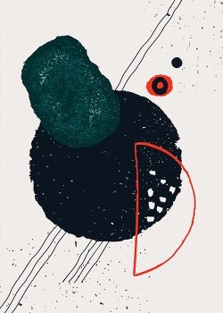 Abstract Red Green
