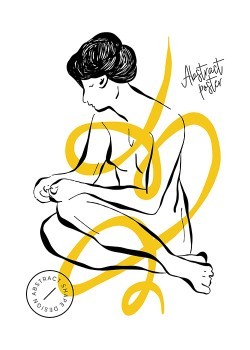 Abstract Line Woman