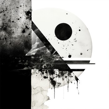 Abstract Black n White Patches