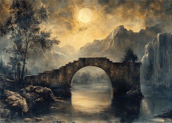 Bridge Under The Full Moon
