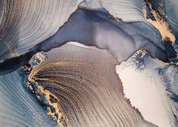 Blue Gold Pattern