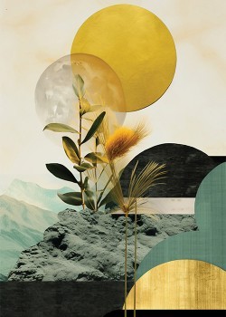 Leaf In Abstract Place