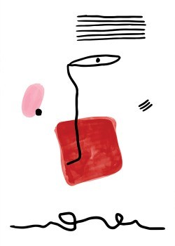 Abstract Line Face