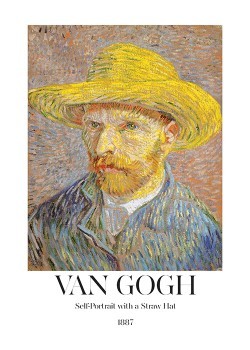Self-Portrait With Straw Hat