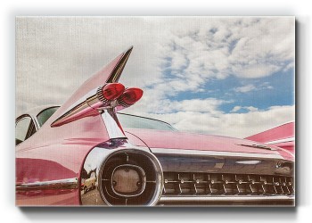 Κλασικό ροζ αυτοκίνητο