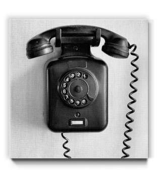 Μαύρο vintage τηλέφωνο