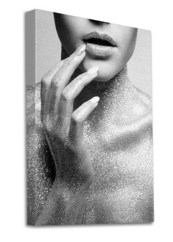 Μοντέλο με χρυσόσκονη