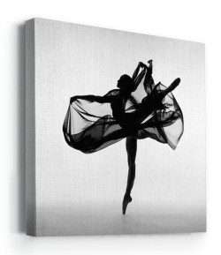 Μπαλαρίνα με μαύρο φόρεμα