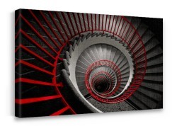 Κόκκινα κάγκελα σκάλας