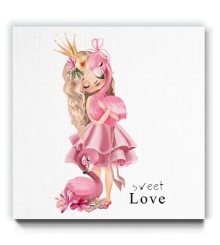 Πριγκίπισσα με ροζ φόρεμα