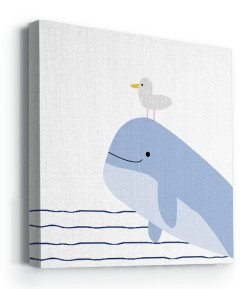 Φάλαινα και γλάρος