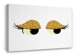 Μάτια με χρυσό γκλίτερ