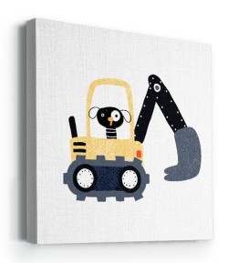 Σκυλί στον εκσκαφέα