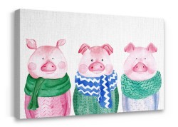 Γουρουνάκια με κασκόλ