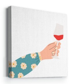 Toast with wine