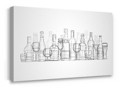 Bottles and glasses