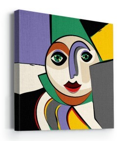 Πολύχρωμο αφηρημένο πορτρέτο