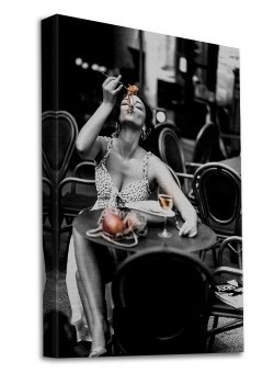 Woman in restaurant