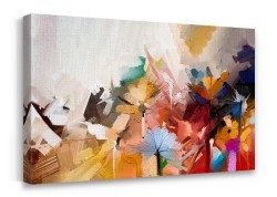 Ζωγραφισμένα πολύχρωμα λουλούδια