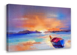 Βάρκα στο ηλιοβασίλεμα