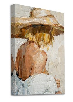 Γυναίκα με ψάθινο καπέλο