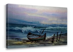 Βάρκα στην αμμουδιά