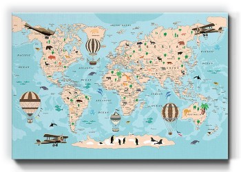 Χαριτωμένος παγκόσμιος χάρτης