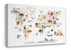 Χάρτης με ζωάκια