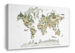 Πράσινος χάρτης με ζώα