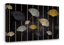 Ginkgo biloba leaves