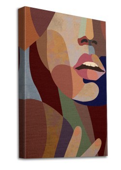 Πολύχρωμο γυναικείο πρόσωπο