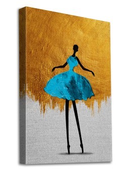 Χορεύτρια με μπλέ φόρεμα