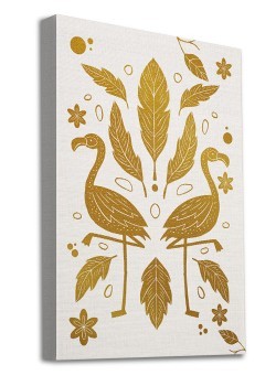 Golden Flamingos