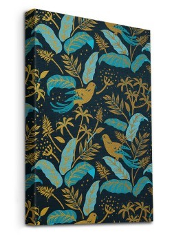 Blue Golden Tropical Parrots