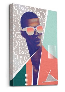 Black Man Illustration with Glasses