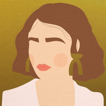 Chic Woman with Earrings