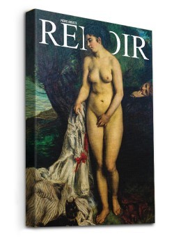 Bather with a Griffon Dog