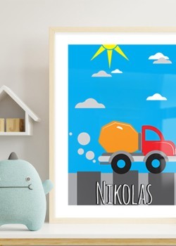 Πολύχρωμη μπετονιέρα