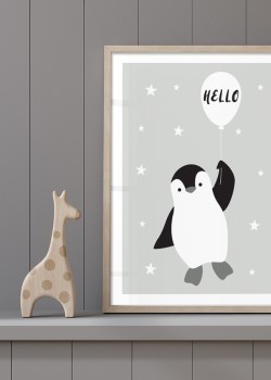 Πιγκουίνος με μπαλόνι