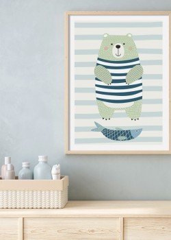 Αρκούδα και ψάρι