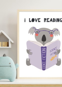 Κοάλα που διαβάζει