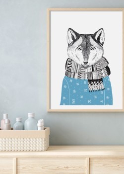 Λύκος με κασκόλ