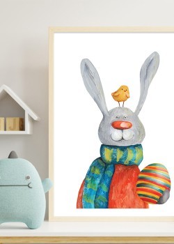 Λαγός με πασχαλινό αυγό