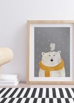 Αρκούδος με κασκόλ