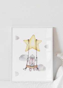 Κουνελάκι σε αστέρι κούνια