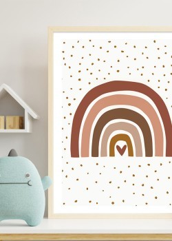 Ουράνιο τόξο με καφέ αποχρώσεις