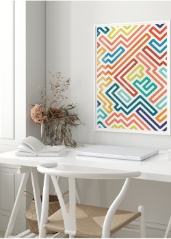 Πολύχρωμες Γεωμετρικές Γραμμές