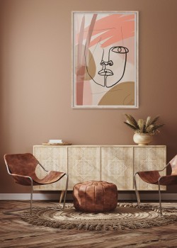 Αφηρημένο Πρόσωπο σε παστέλ Αποχρώσεις