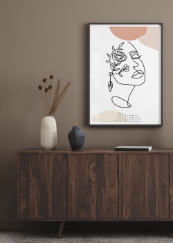 Κρυμμένο πρόσωπο από λουλούδι