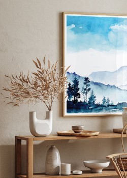 Τοπίο με βουνά